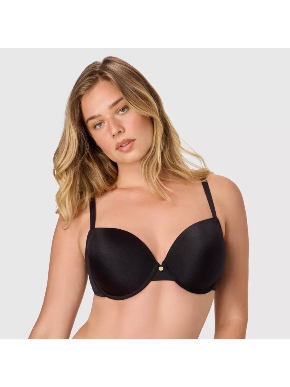 Maidenform Solid Black Push-Up Underwire Bra NEW
